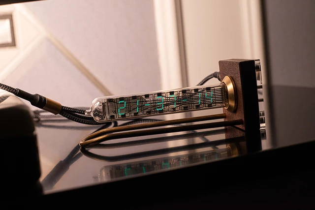 IV-18 vfd soviet-蛍光管クロック,手作り,クリエイティブな時計