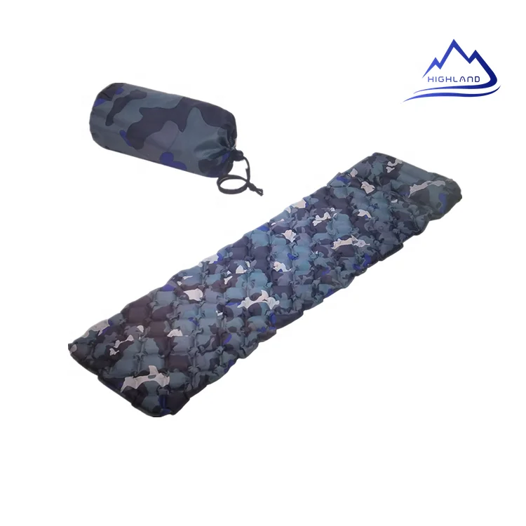 

Single Camping Sleeping Pad Upgraded Foot Press Inflatable Camping Mats with Pillow Waterproof Comfy Air Mattresses for Tents