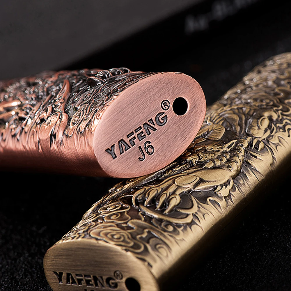 Exquisite 3D Embossed Dragon Metal Lighter Case