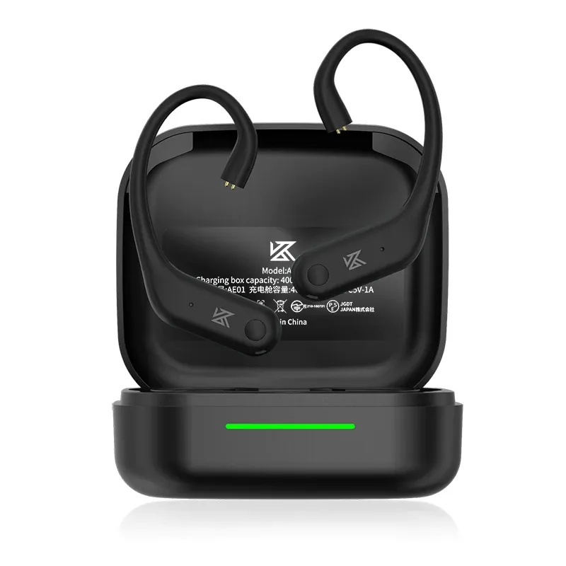 KZ AE01 Wireless Ear Hook Upgrade Cable Bluetooth-compatible 5.4 HIFI Music Earphones Wire C PIN Connector With Charging Case