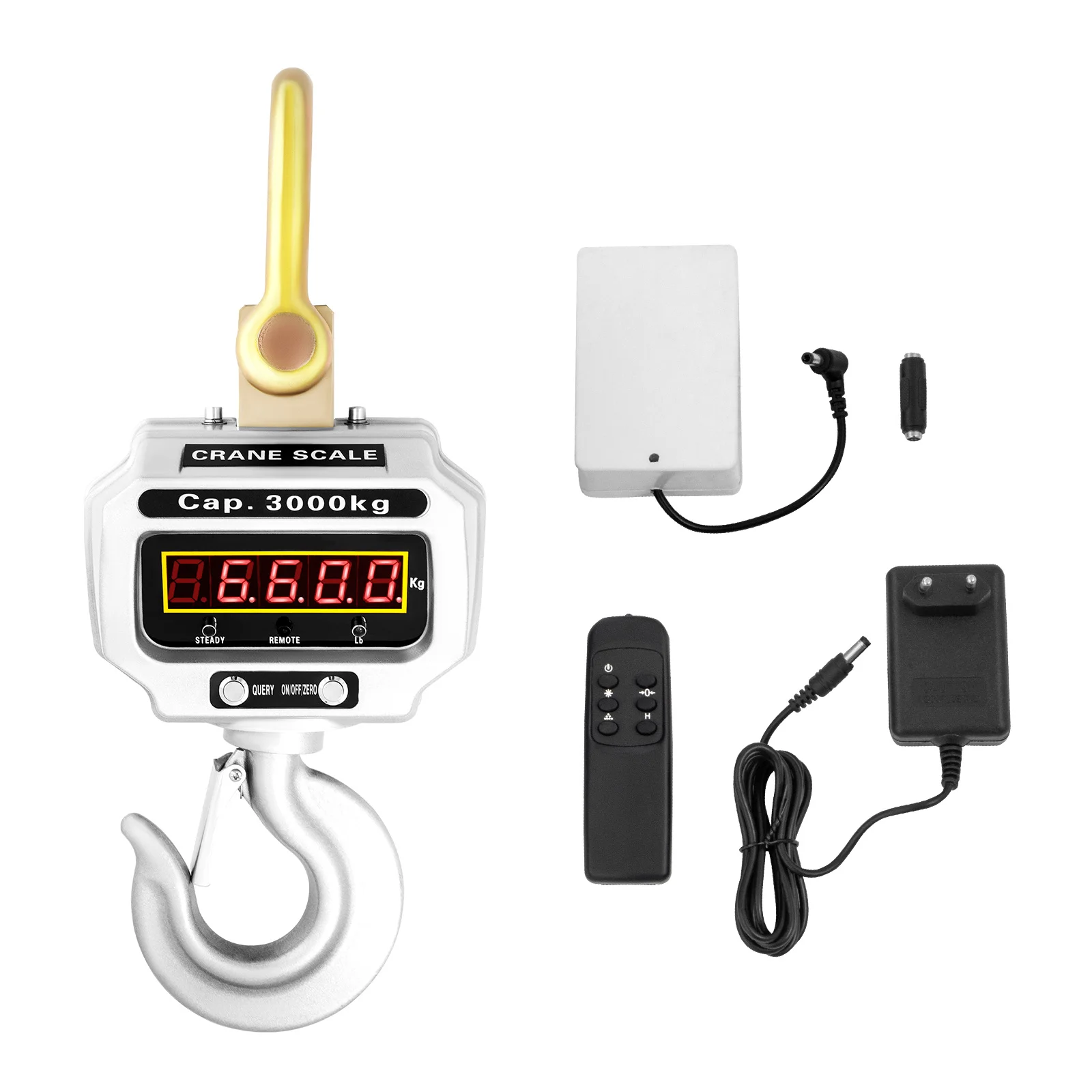 SucceBuy 3T 5T Digital Crane Scales With Remote Control Mini Bascula Balance Precision Gadgets Tools for Industrial Hanging Hook