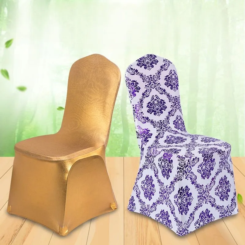 BronzingGoldGlitterChairCoversGoldSilverPinkHotelWaterproof