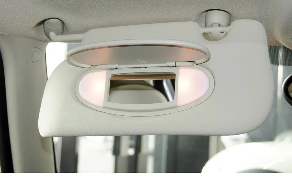 Für Mini Cooper Neue Auto Sonnenblende Spiegel Abdeckung Make-Up Spiegel Abdeckung Für MINI R55 R56 R60 2007-2014 – Detail 1