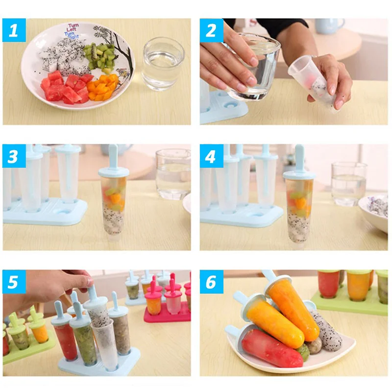 Ice Cream Molds Ice Cream Molds Can Be Reused Food Grade Plastic Ice Cream Molds Homemade Easy To Fall Off ice Tools
