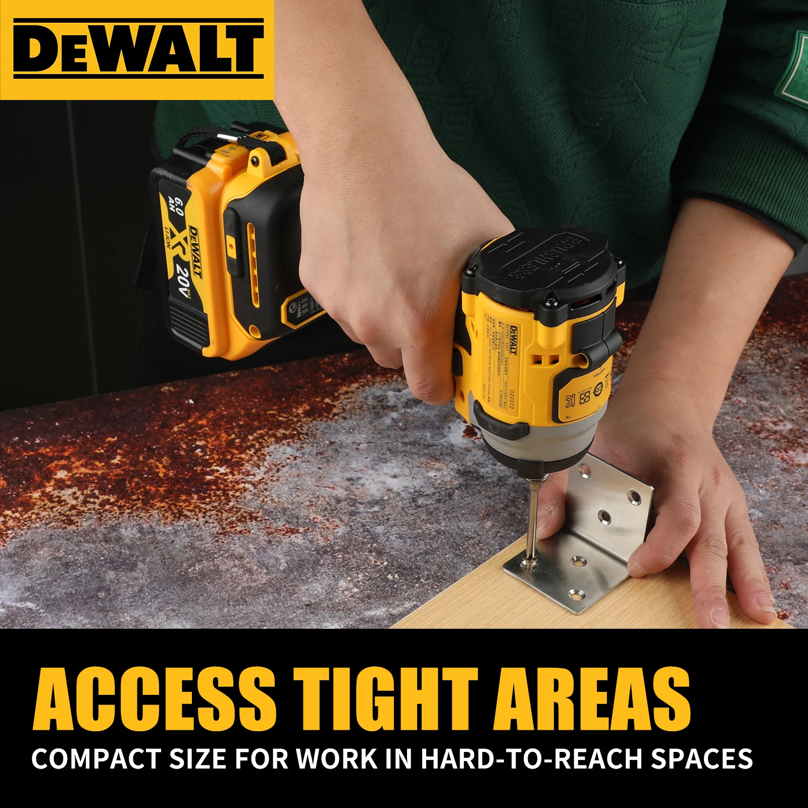 DEWALT DCD805 Brushless Impact Drill Cordless Electric Screwdriver Multi-Function Hand Drill 20V Power Tools