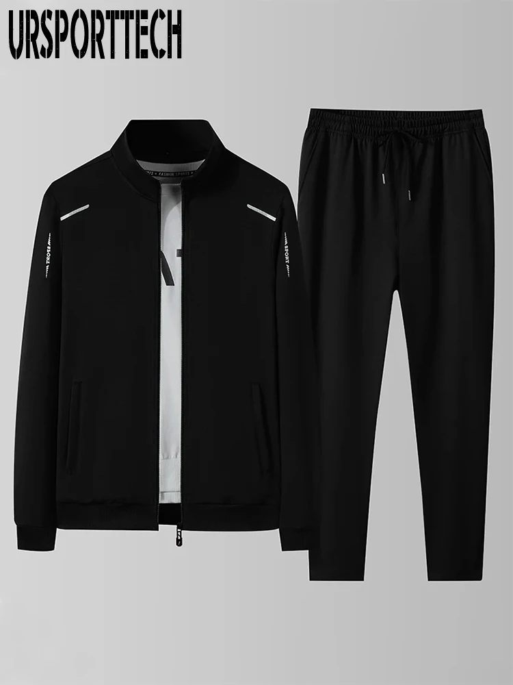 Tracksuit for Men Clothing Hoodies Sweatpants Sportswear Fitness Velvet Thick Hoodies Sweatshirt Pants Gym Suit Male Tracksuit