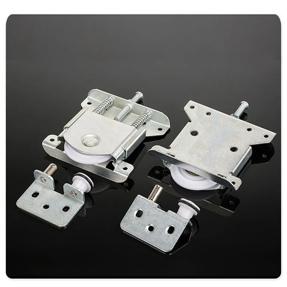 2pcs Pulleys For Sliding Door Pulley With Damping er Wheel Sliding Door Pulley Double Spring Rebound Home Improvement Parts
