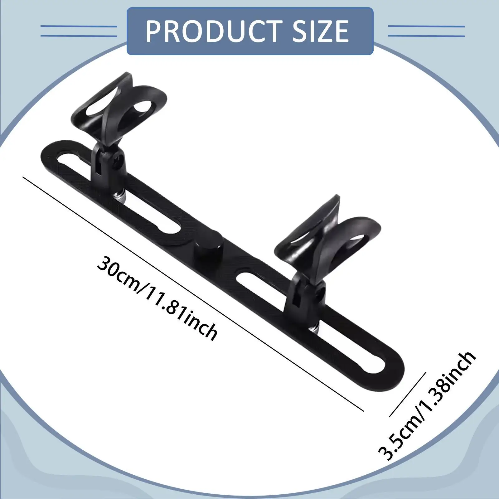스테레오 어레이 마이크 홀더 바 플라스틱 스탠드 브래킷 광범위한 호환성 합창단 공연용 무대 녹음 스탠드