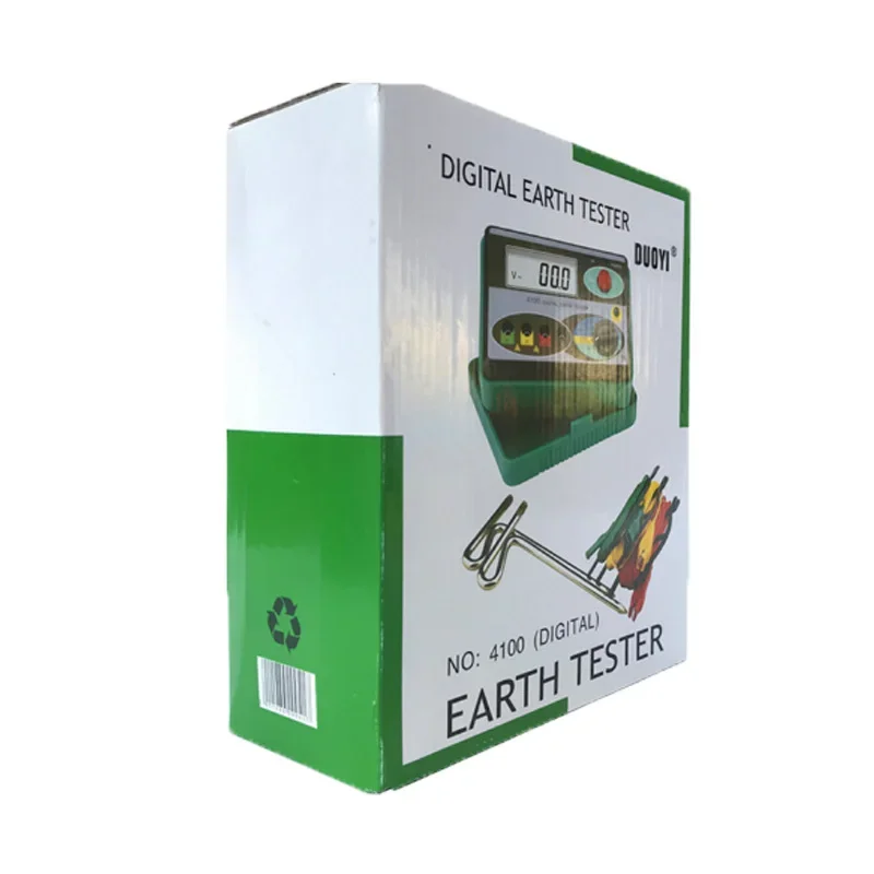 DUOYI DY4100 Digital Multimeter Megohmmeter Earth Resistance Tester Ground 0-2000 Ohm Meter
