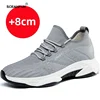 Summer Sports Inner Heighening Shoes Sneakers Men Elevator Shoes Height Increasing Shoes For Man Insoles 8CM Hidden Increase 1