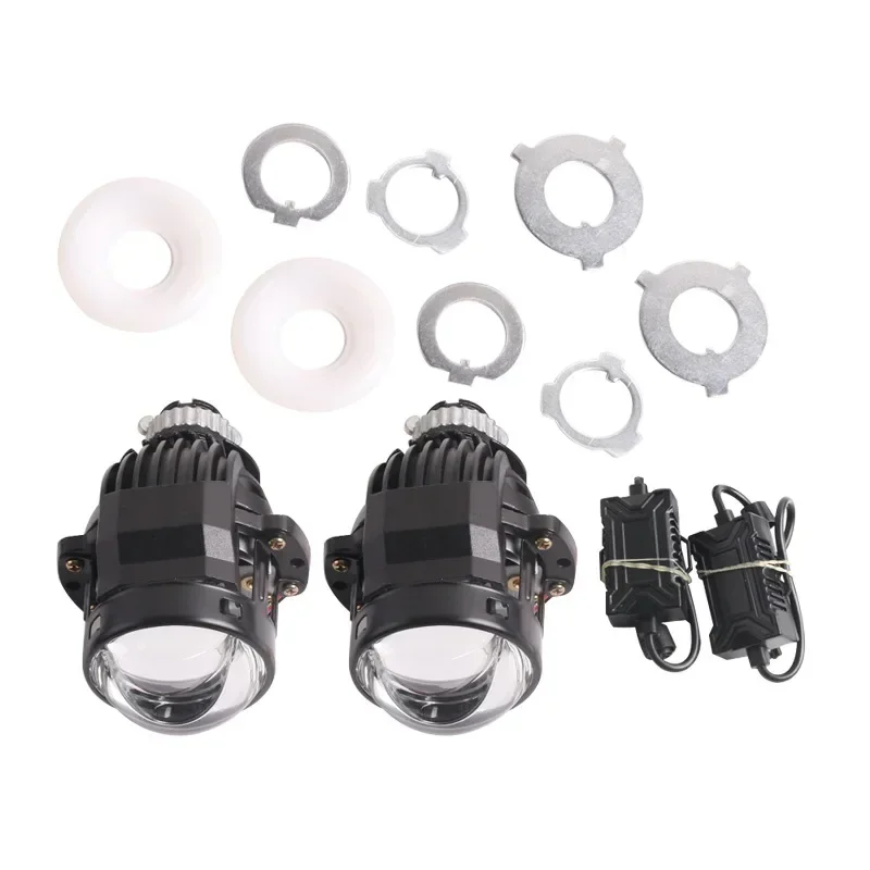 

2 inch Matrix LED Dual Lens Headlights with Non-destructive Mounting Tubo Cooling System