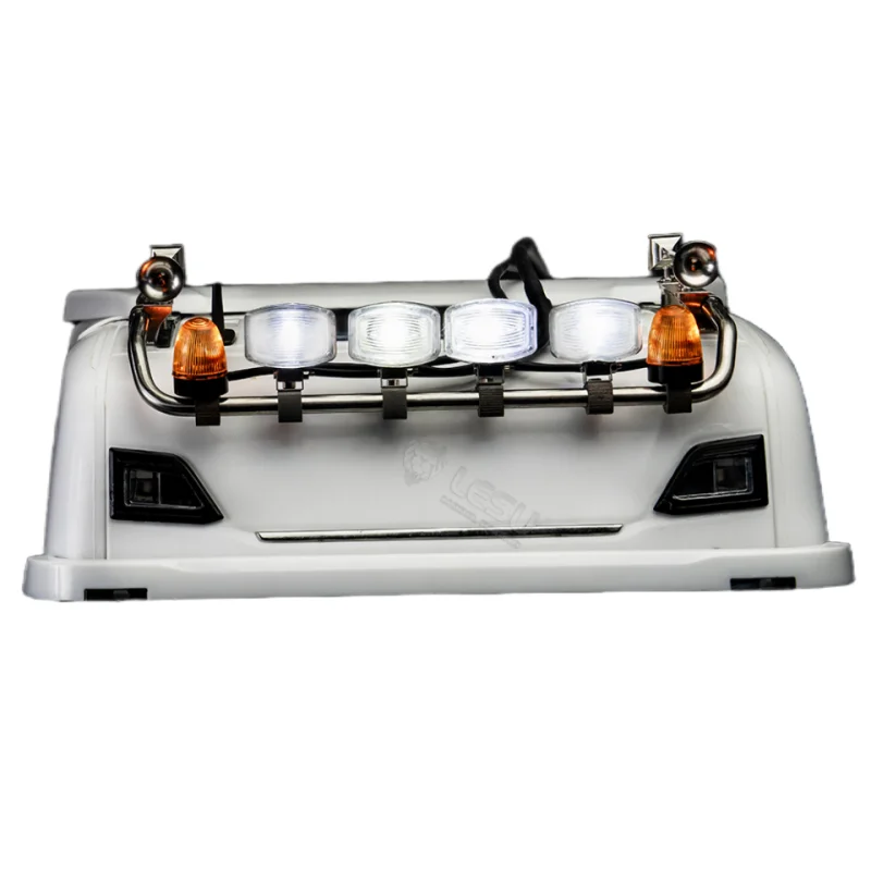 Front Headlights Lamp for 1/14 Tamiya RC Truck Scania 770s R620 R470 Trailer Tractor LESU Degree LED Dome Light Parts 2