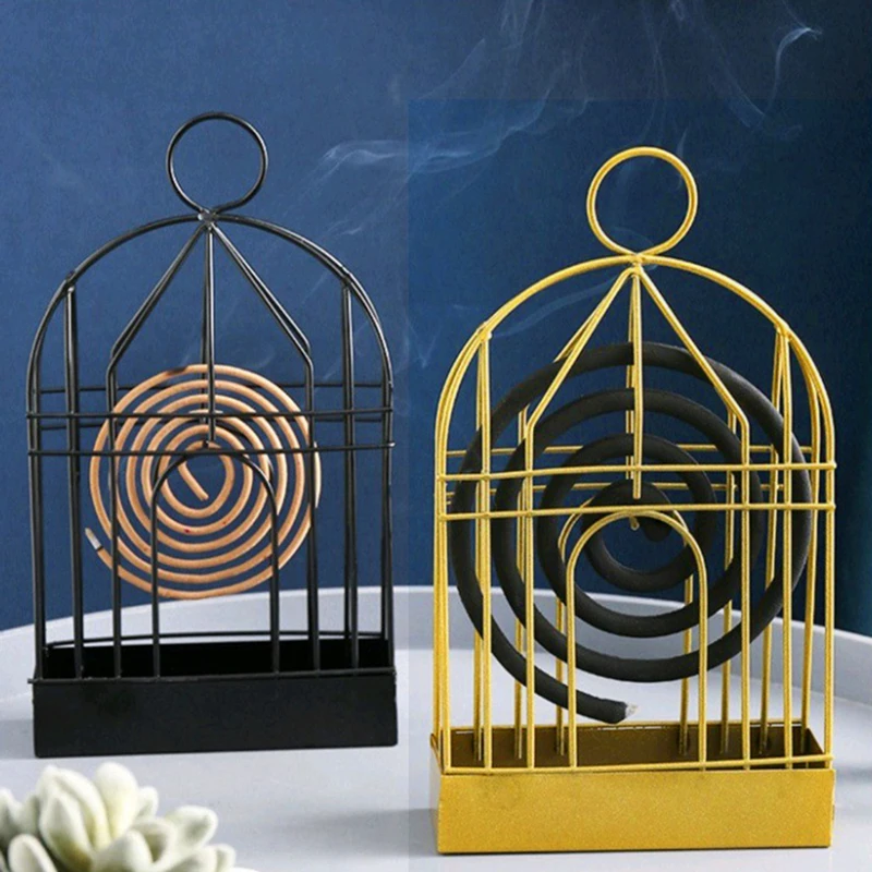 Nordic Style Iron Art Bird Shape Mosquito Coil Holder Incense Shelf Home Mosquito Repeller Holder Ornament bird mosquito coil holder