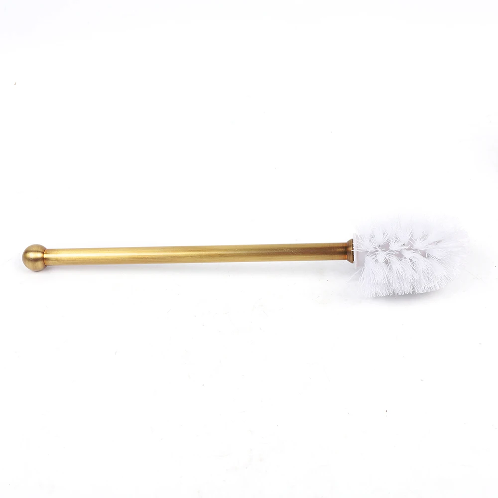 Description Picture 5 of item7PCs Copper Bathroom Wall Mount Pendant Set Toilet Hardware Pendant Towel Rack Combination Hanger Hook Paper/Brush Holder Shelf