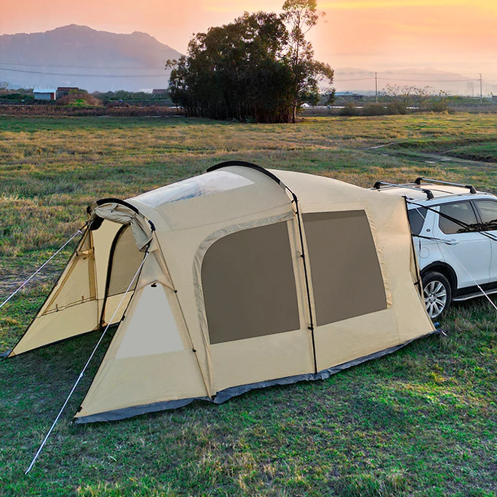 Cartailtentoutdoorportabletunneltentthickenedrainandsun