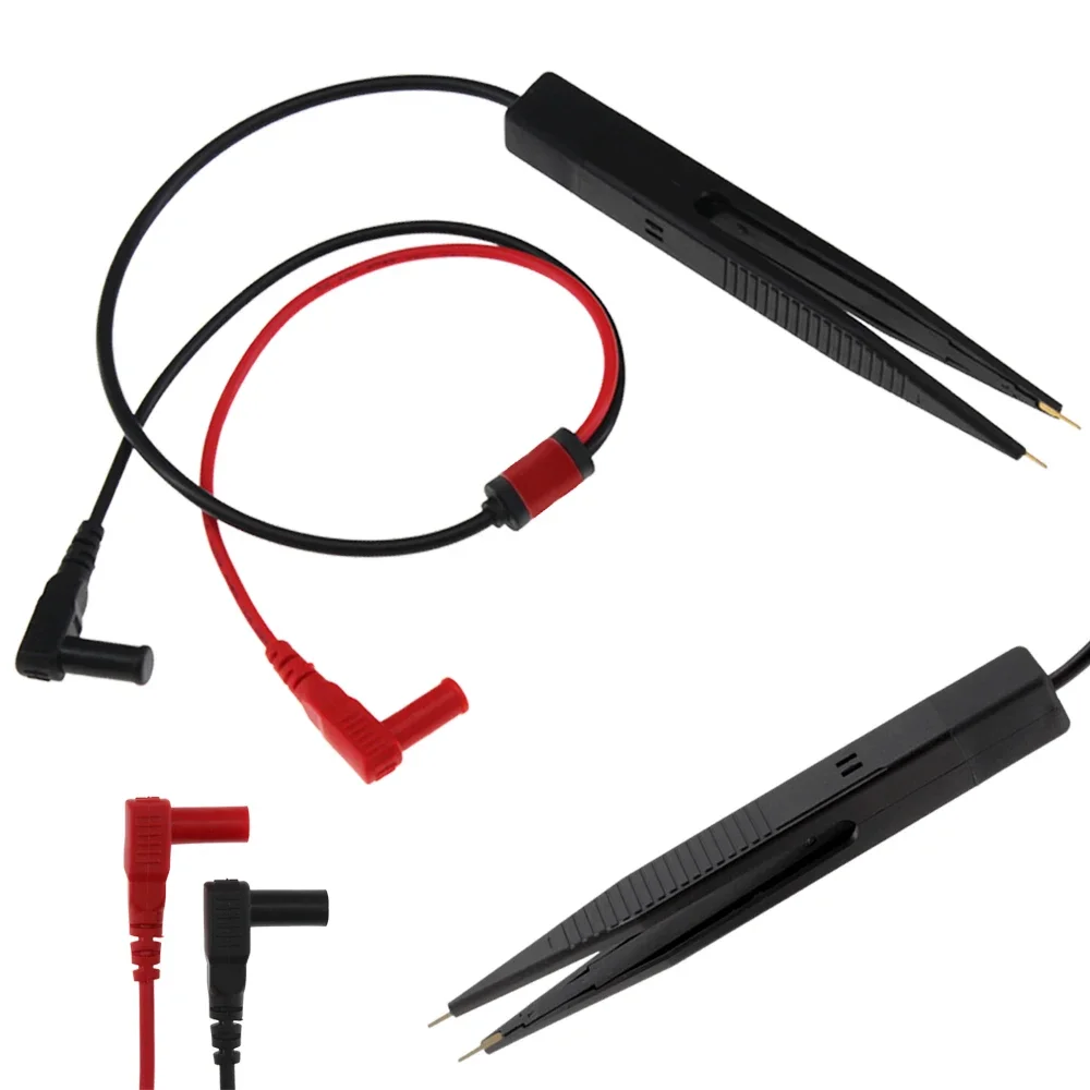 69Cm Multimetro Sonda Multimetro Digitale Smd Smt Test Clip Meter Pinzette Sonda Per Fluke Per Vichy Resistore Multimetro Tester