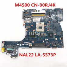 Carte mère M4500 Ordinateur Portable Carte Mère CN-00RJ4K 00RJ4K 0RJ4K NAL22 LA-5573P Pour Précision QM57 FX880M GPU 1 GO DDR3 100% Entièrement Testé