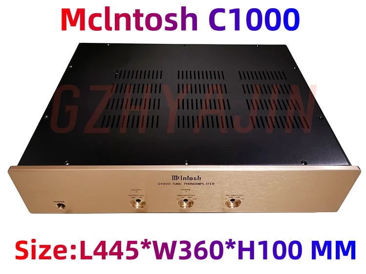 

Справка/копия Mclntosh C1000, выделенная цельная алюминиевая лампа для воспроизведения, размер: L445 * W 360 * H100 мм