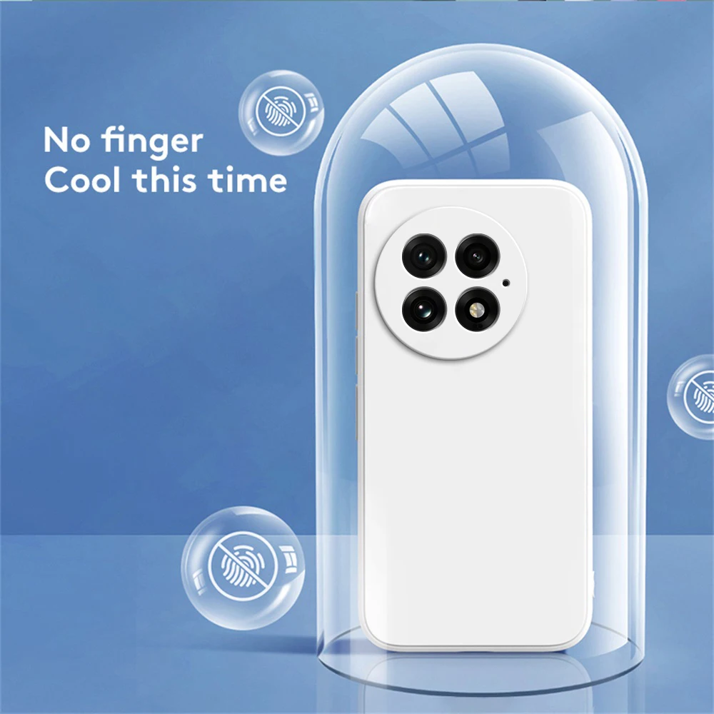 Soft Square Liquid Silicone Case with Lens Protection and Internal Flocking - Dual Layer Original Cover