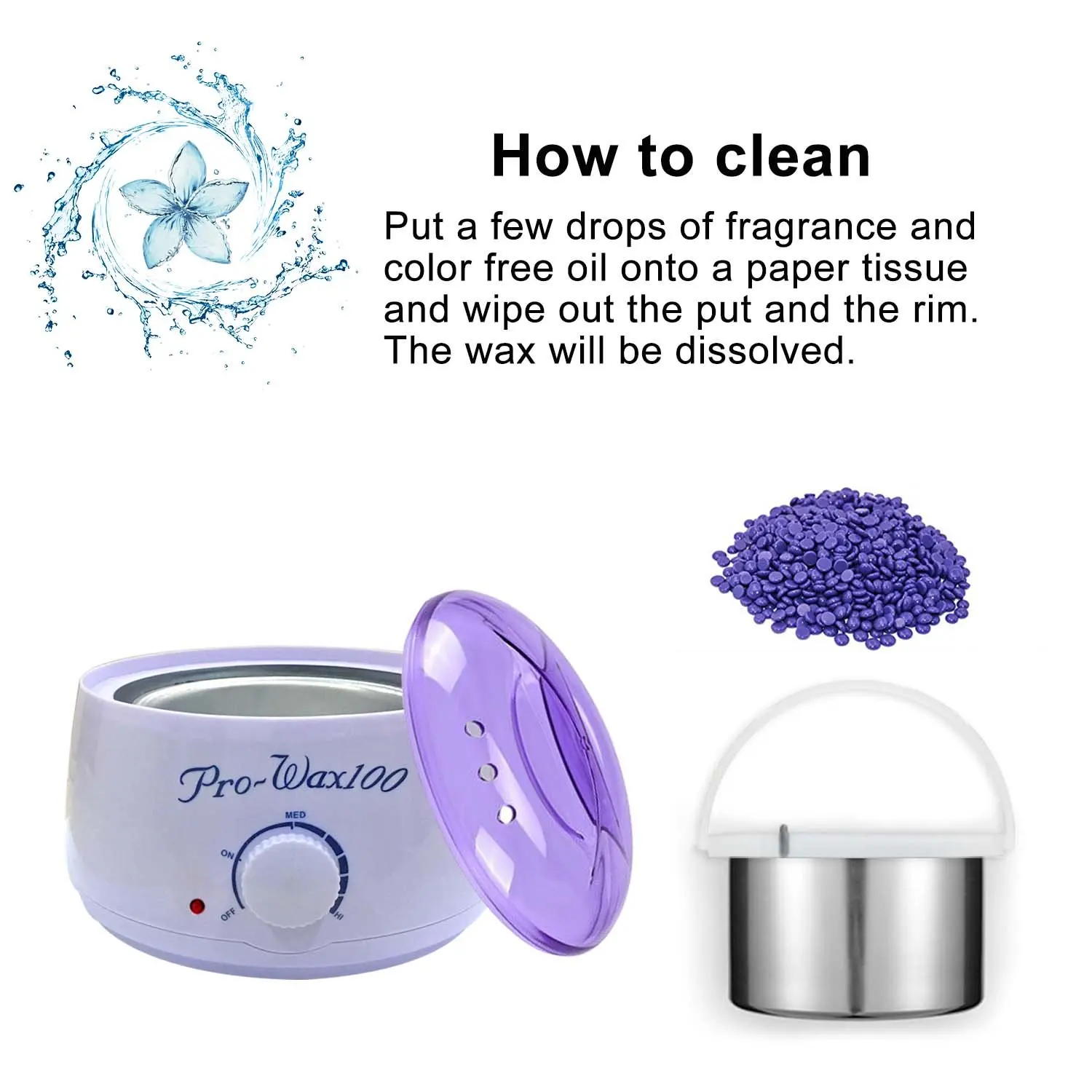 YIKOOLIN Professional Wax Warmer Heater Depilatory Epilator Paraffin Heater Wax Bean Bead Heating Machine Hair Removal Machine 5