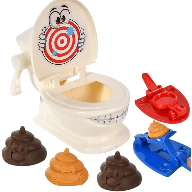 

Funny Family Party Gift Poop Shoot The Toilet Creative Toy Creative Interactive Gift for Funny Party