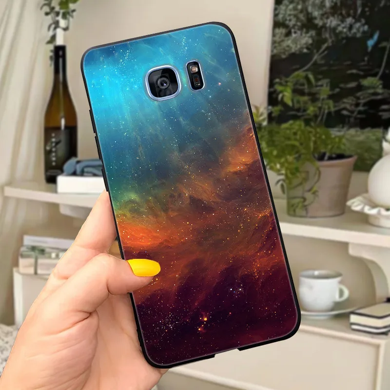 Cute Letters Soft Silicone Phone Case Cover - For Samsung Galaxy S7 Edge