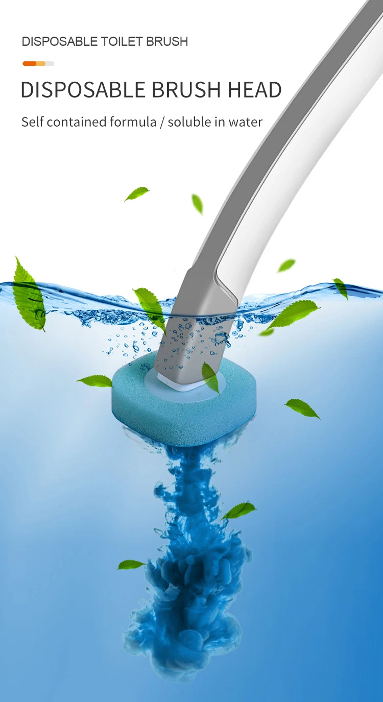 Disposable Toilet Bowl Cleaner Brush Toilet Brush With Holder Toilet Bowl Cleaner Scrub Scrubber U4e00u6b21u6027u99acu6876u5237 I.873522508