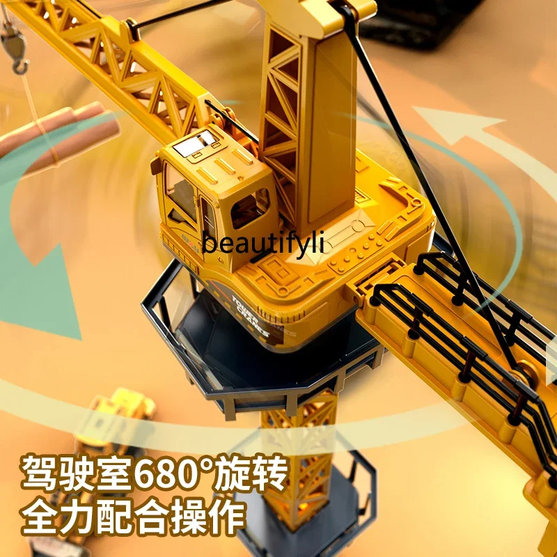 Children's remote control toy alloy pendant crane crane construction car boys birthday gift