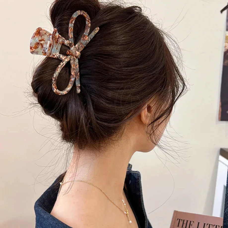 

New Women Acetate Hair Claws Hairpin Girls Elegant ponytail Hair clips Crab Barrette Headwear Summer Fashion Hair Accessories
