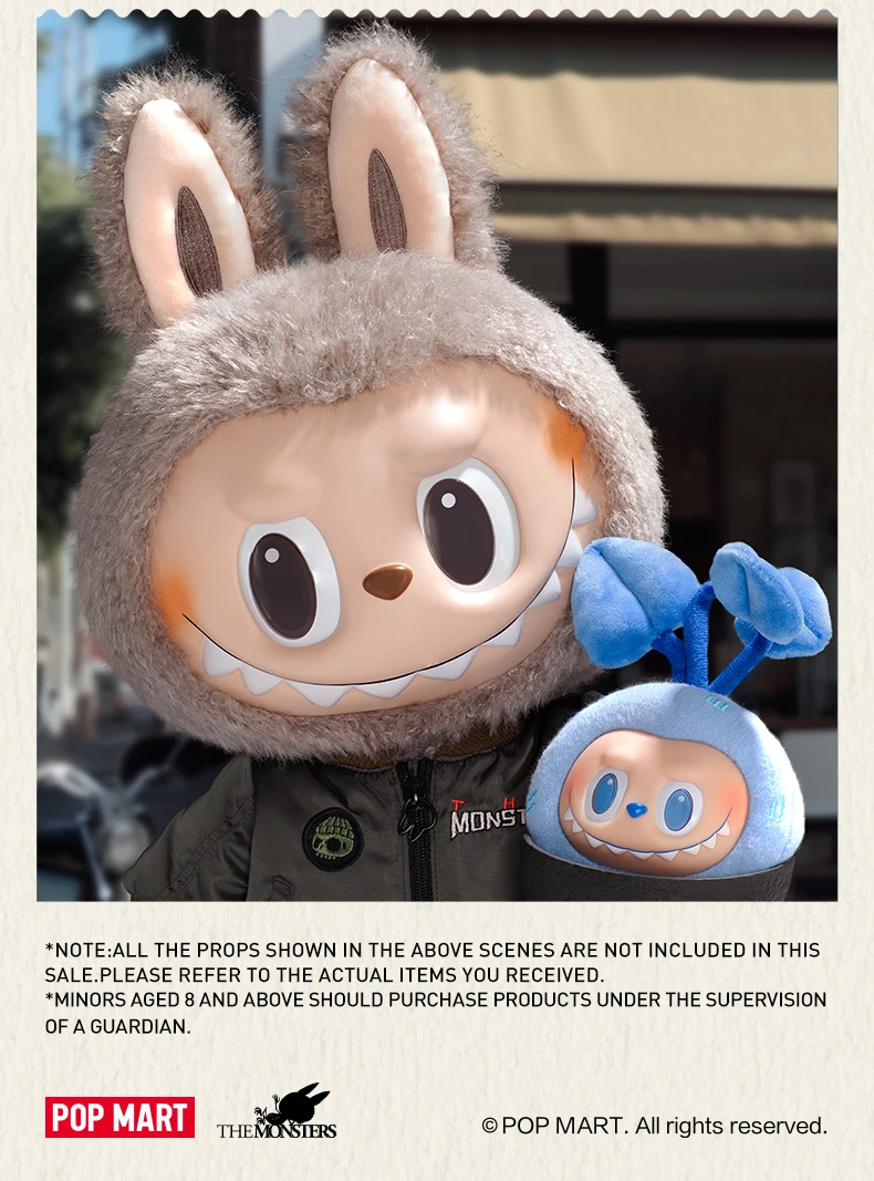 Pop Mart Action Vinyl Plush Doll - LABUBU The Monsters Jump For