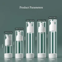 Portablere Empty Lotion / Spray Airless Vacuum Refillable Bottles Woman 15-100ML Travel Bottle Pump Toiletry Cosmetic Container 2