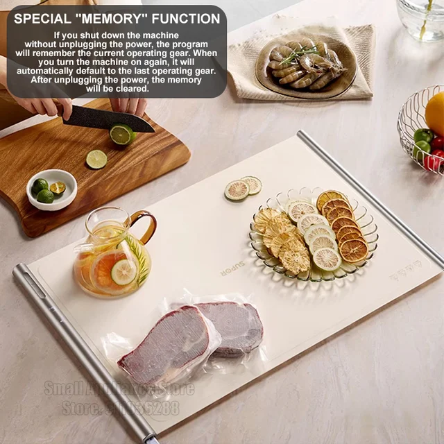 SUPOR Rice Insulation Warm Board Hot Curly Heating Board 8s Household Electric Heating Board Tabletop Dishes Warmer Machine 5