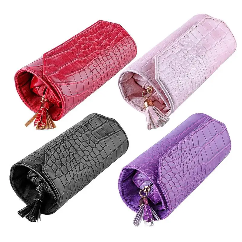 

Jewelry Storage Roll Bag Jewelry Storage Bag Jewelry Holder Pouch Jewelry Organizer for Necklaces Earrings Rings Bracelets Watch