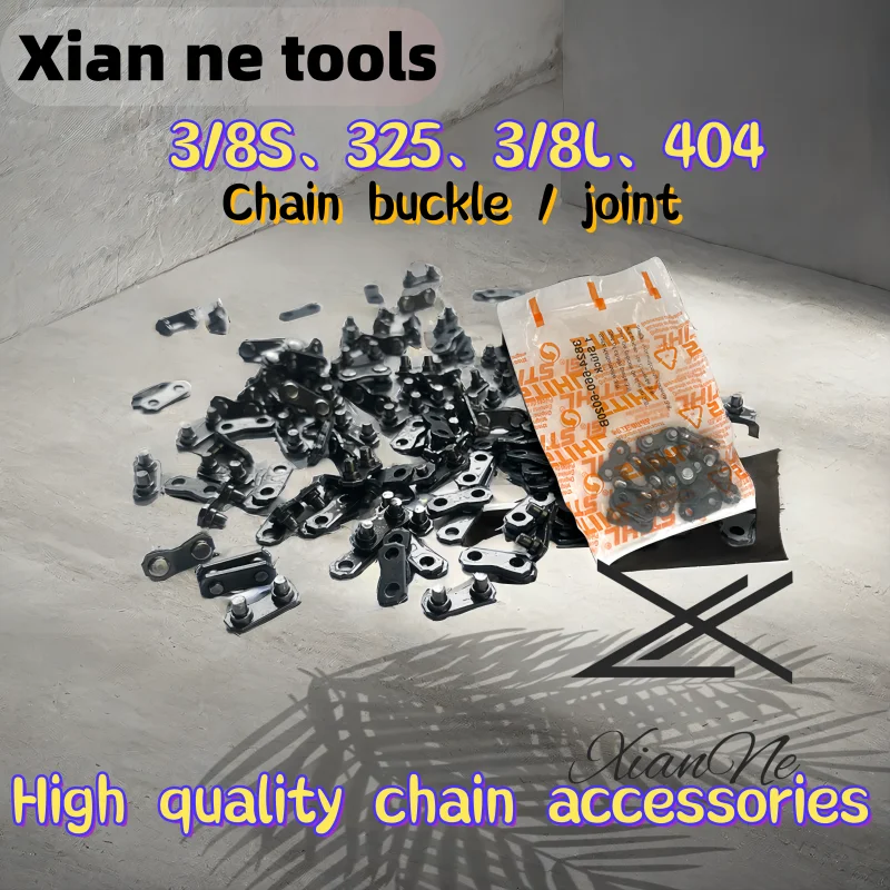 

20/10/5 Pair 3/8S 3/8L .325” .404” Chainsaw Chain Connector Chain Lock Chainsaw Chain Replacement Accessories Gasoline Garden