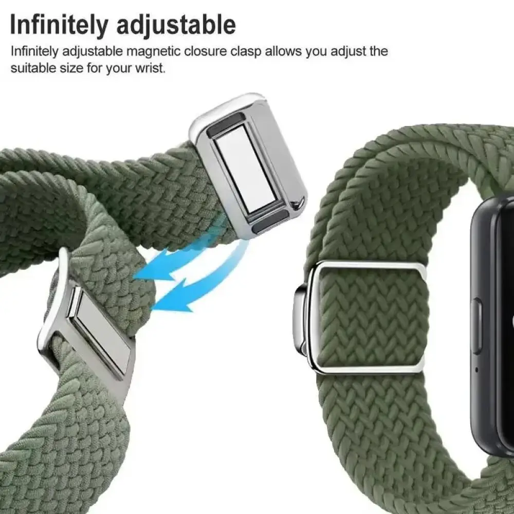Magnetic Adjustable Nylon Braided Strap - 18mm Wristband