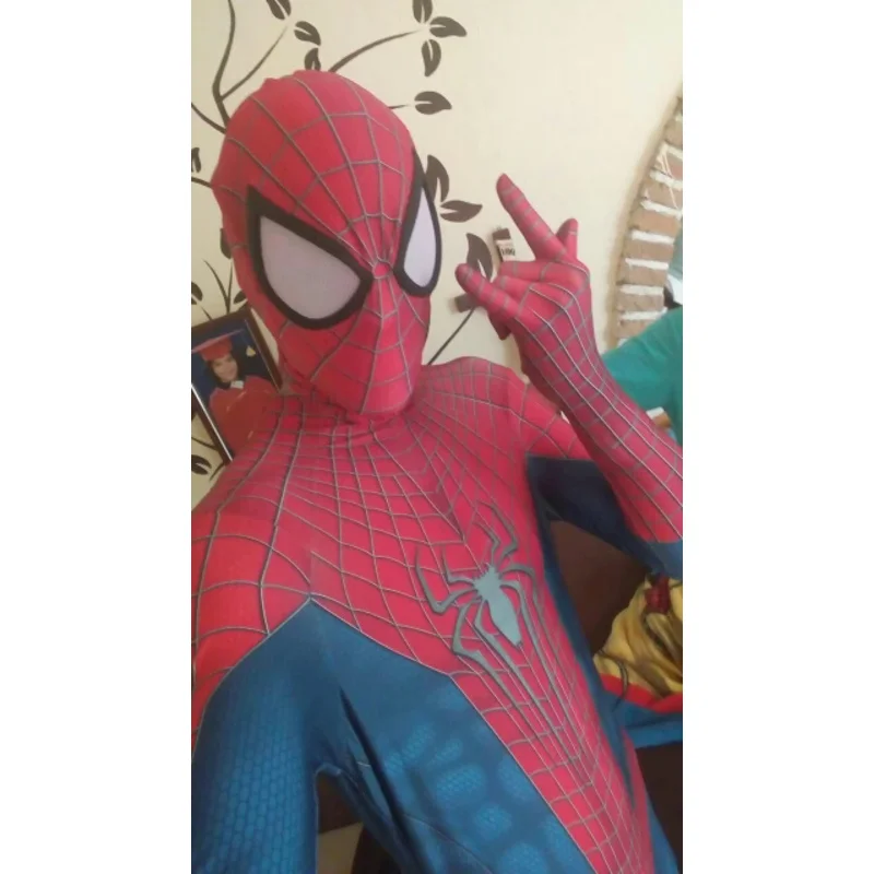 

Adults Children Amazing Men Women Spideman Halloween TASM2 Zentai Amazing Spideman Halloween Cosplay Spandex costume