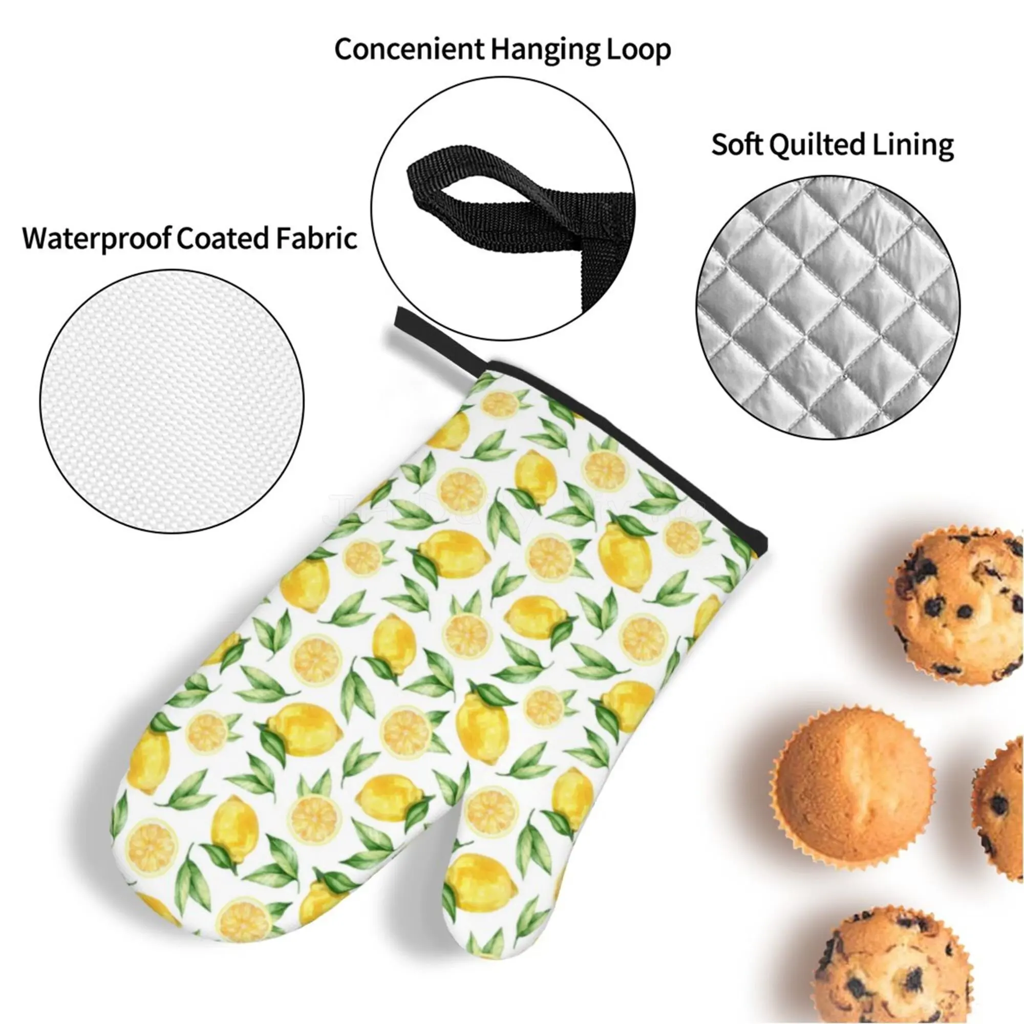 Extra Long 18*28cm Oven Mitts, Heat Resistant Silicone Pot Holders with  Quilted Liner, Soft Flexible Oven Gloves 1 Pair, Kitchen Cooking Baking  Mitts