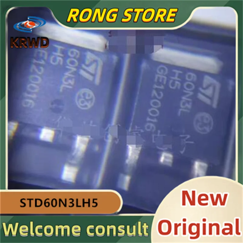 

(50 шт./100 шт.) STD60N3LH5 60N3LH5 60N3L TO-252 Новый и оригинальный чип IC