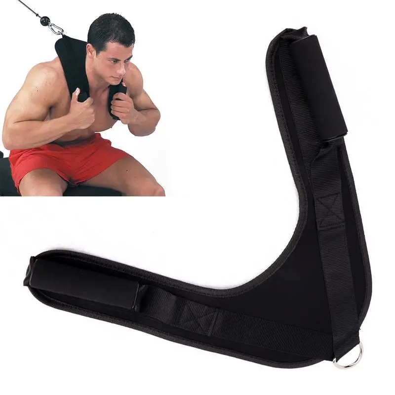 

Fitness Abdominal Crunch Straps Ab Exercise Pulling Harness Shoulder Strap Belt Home Barbell Gym Equipment Accessories