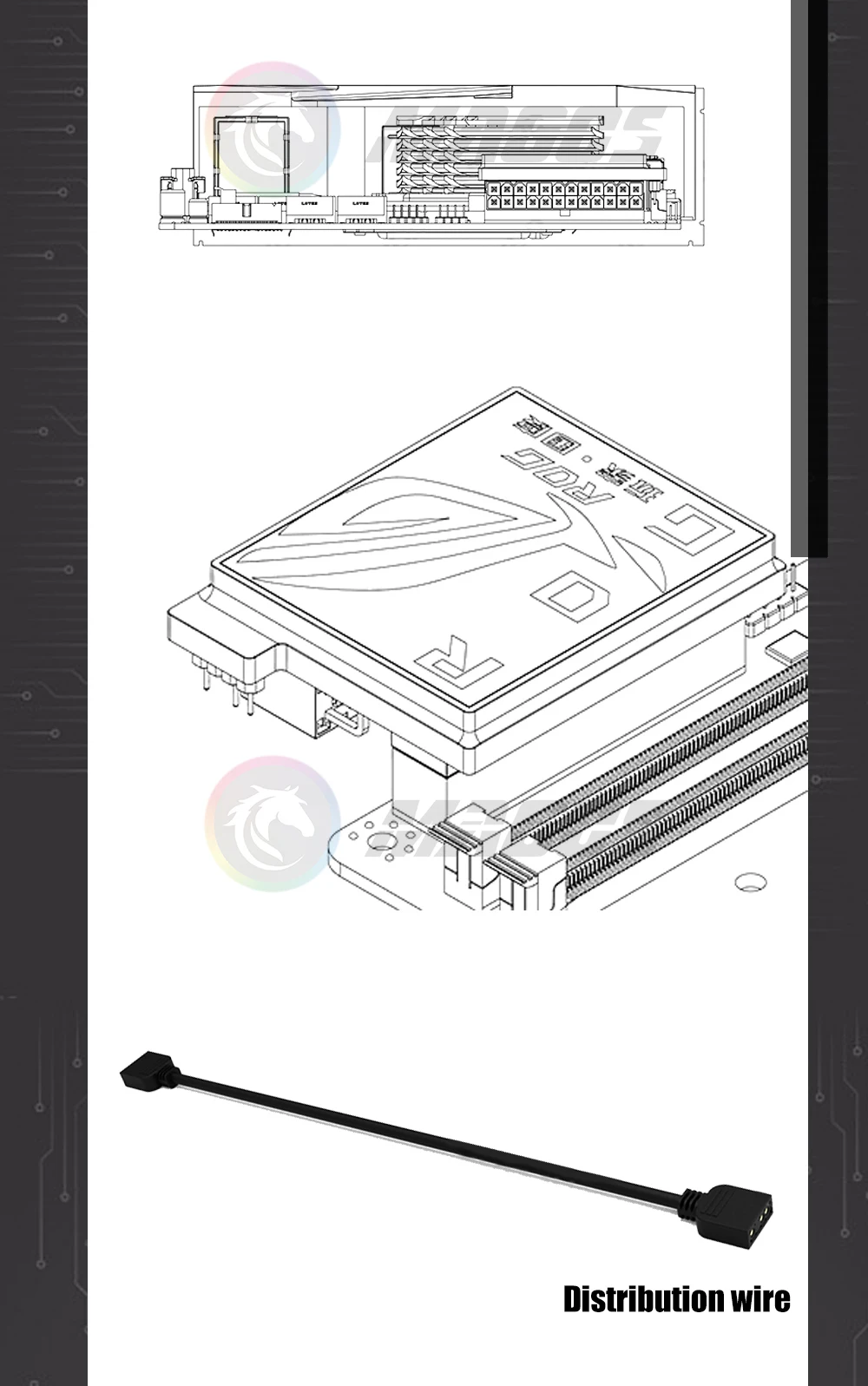 projetos da fiação do conector do ângulo