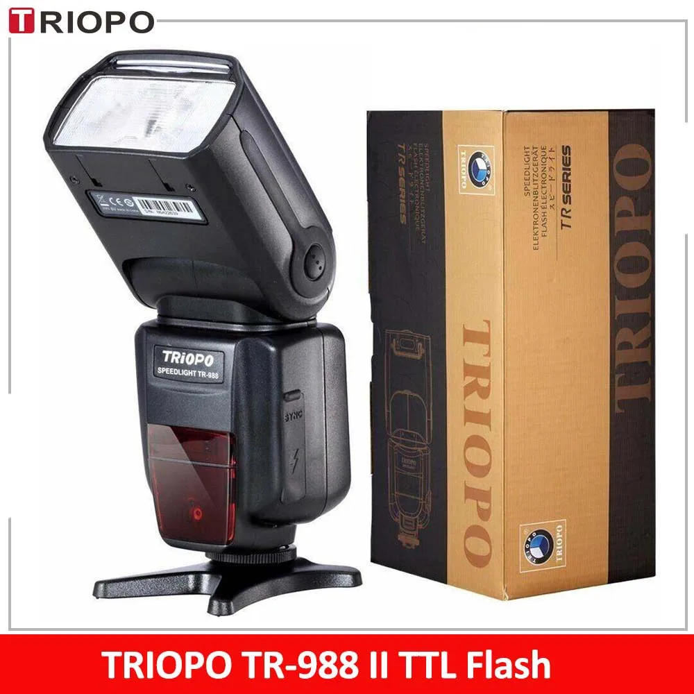TRIOPO TR-988 II профессиональная Вспышка Speedlite TTL с высокой скоростью синхронизации для камер Canon Nikon DSLR