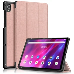 Ultra Slim Shockproof PU Leather Tablet Case - 2021 Protective Cover (Rose gold)
