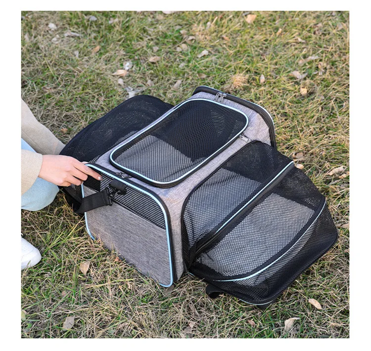Title 5, Expandable Dog Cat Carrier Bag Airline Approved...
