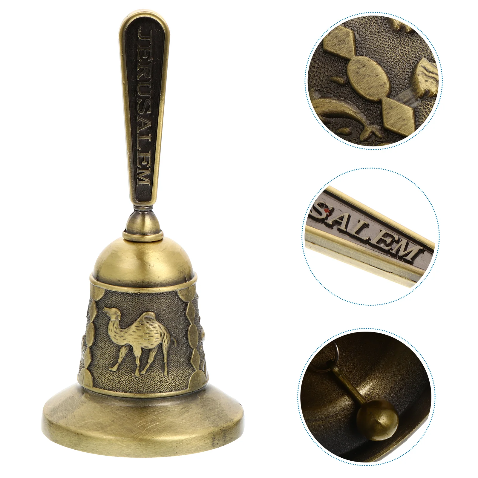 

Hand Bell Retro Hand Call Bell Loud Handbell Wedding Bell Reception Bell Restaurant Call Bell Meeting Alarm Bell Jingle