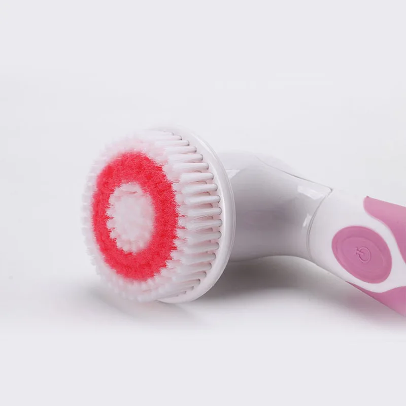 Cleaning Brush Multifunction Electric Bath Brush Massager Back-Rubbing Brush Long Handle Spinning Body Cleaning Spa Massage Shower Sets