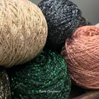 14 Colors Glitter Yarn 200g Crochet Yarn  Golden Yarn for Crochet  Silver Yarns for Knitting and Crochet 1