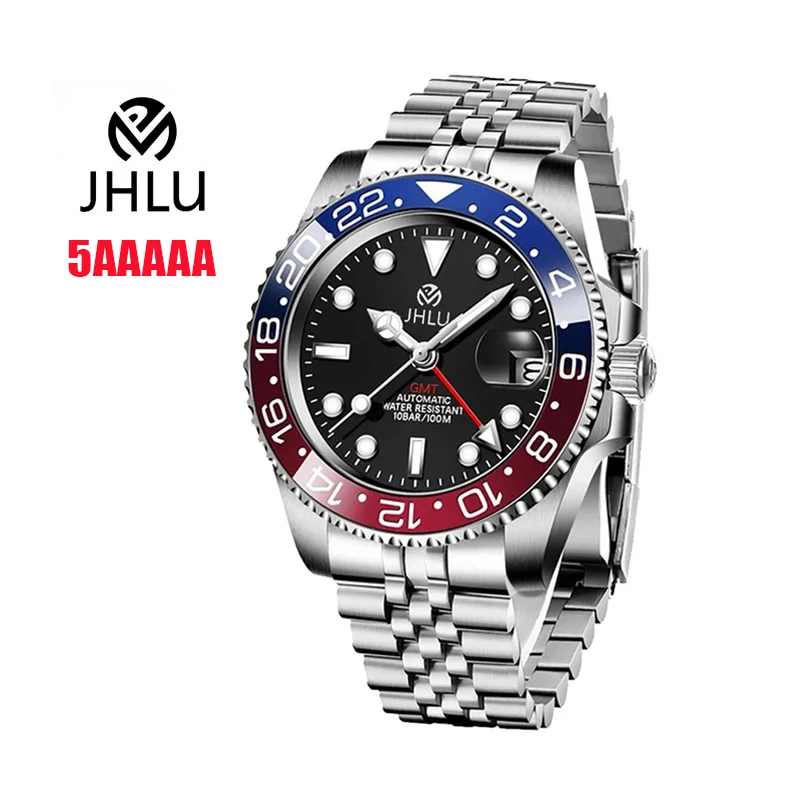 

2024 JHLu Luxury Men's Waterproof Swimming Stainless Steel Watchs Mechanical Watch Top Brand Sapphire Glass Men's Watch