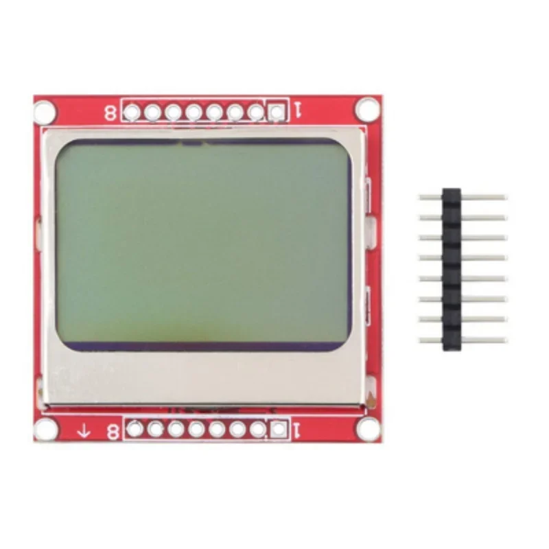 5110 LCD Red Screen LCD Module Display NokiaLCD Module White Light PCB Screen for Arduino lcd display module