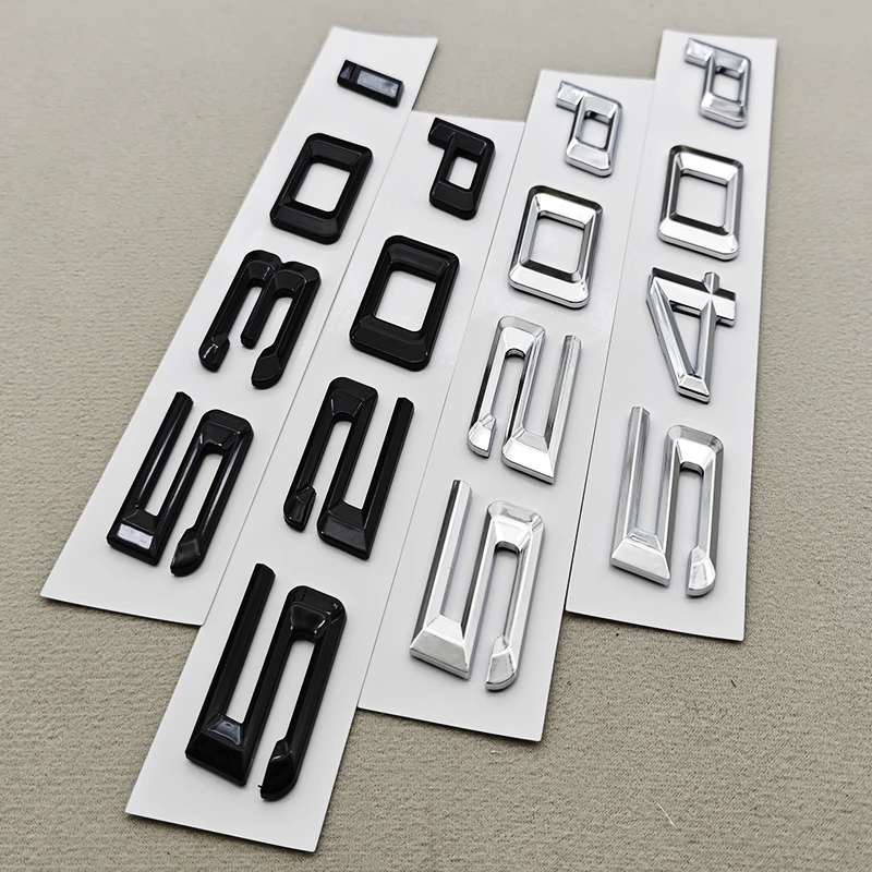 3D ABS 자동차 레터 로고 520i 530i 540i 리어 트렁크 배지 스티커 데칼 BMW 5 시리즈 520i 530i 540i G30 자동차 테일 마킹용