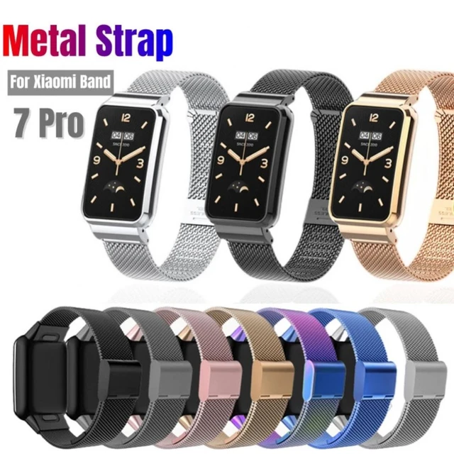 Metal Mesh Strap for Xiaomi Mi Band 8 Pro Smart Bracelet Replacement  Stainless Steel Watchband Miband 8 Pro Smartwatch Accessory - AliExpress